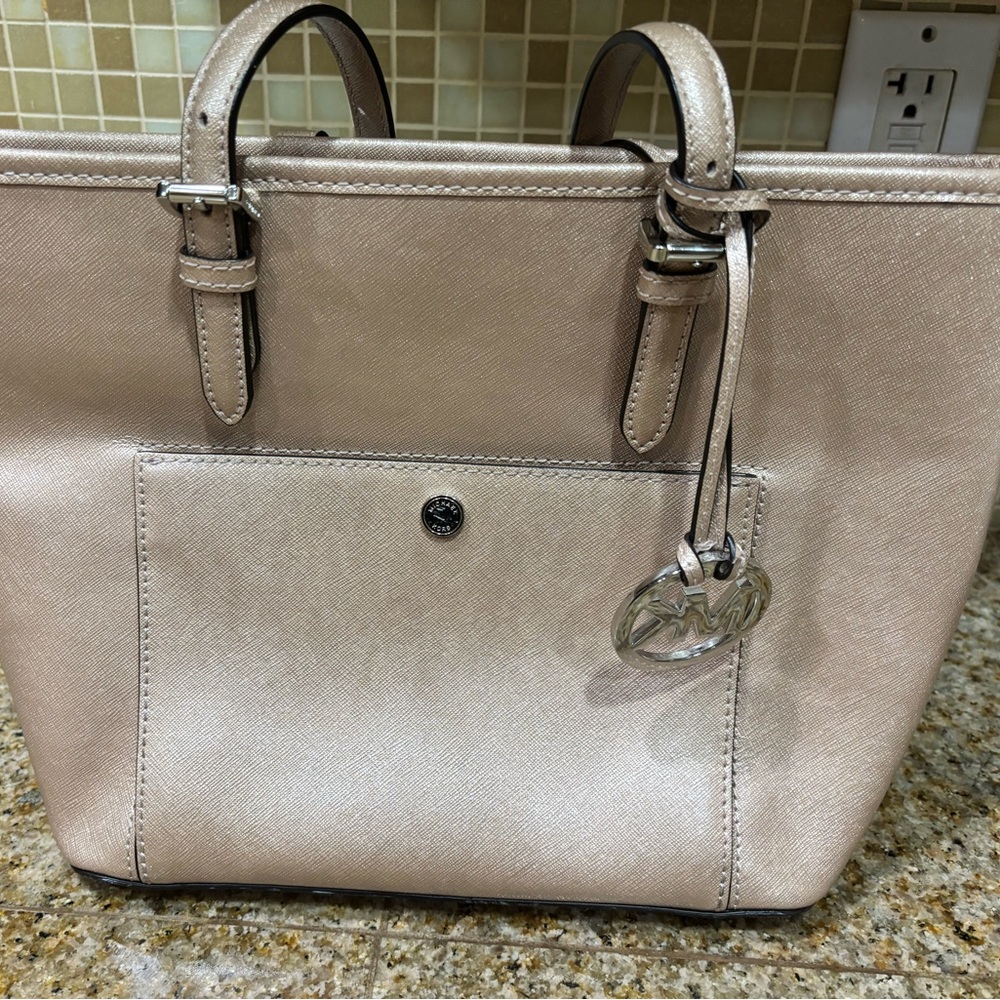 Rose/ Blush Shimmer Michael Kors purse